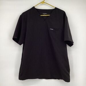 Ladies Jaanuu 3 pocket‎ Scrub Top large Black